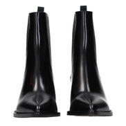 Christian Dior Ghete Negre din Piele