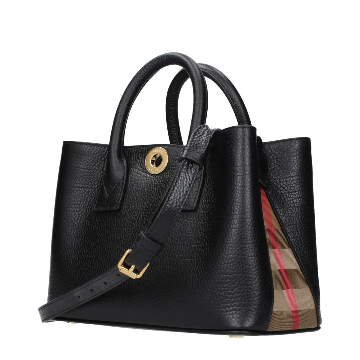 Burberry Geantă de Mână Neagră din Piele