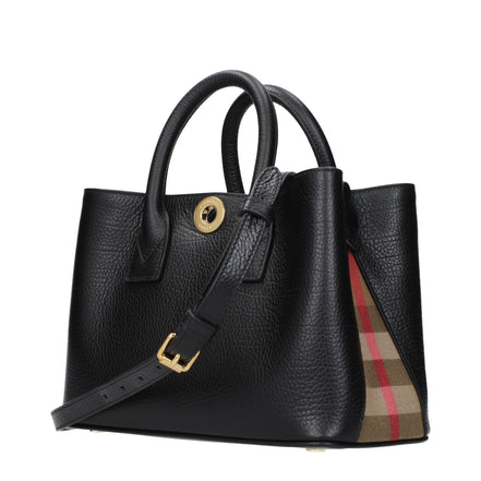 Burberry Geantă de Mână Neagră din Piele