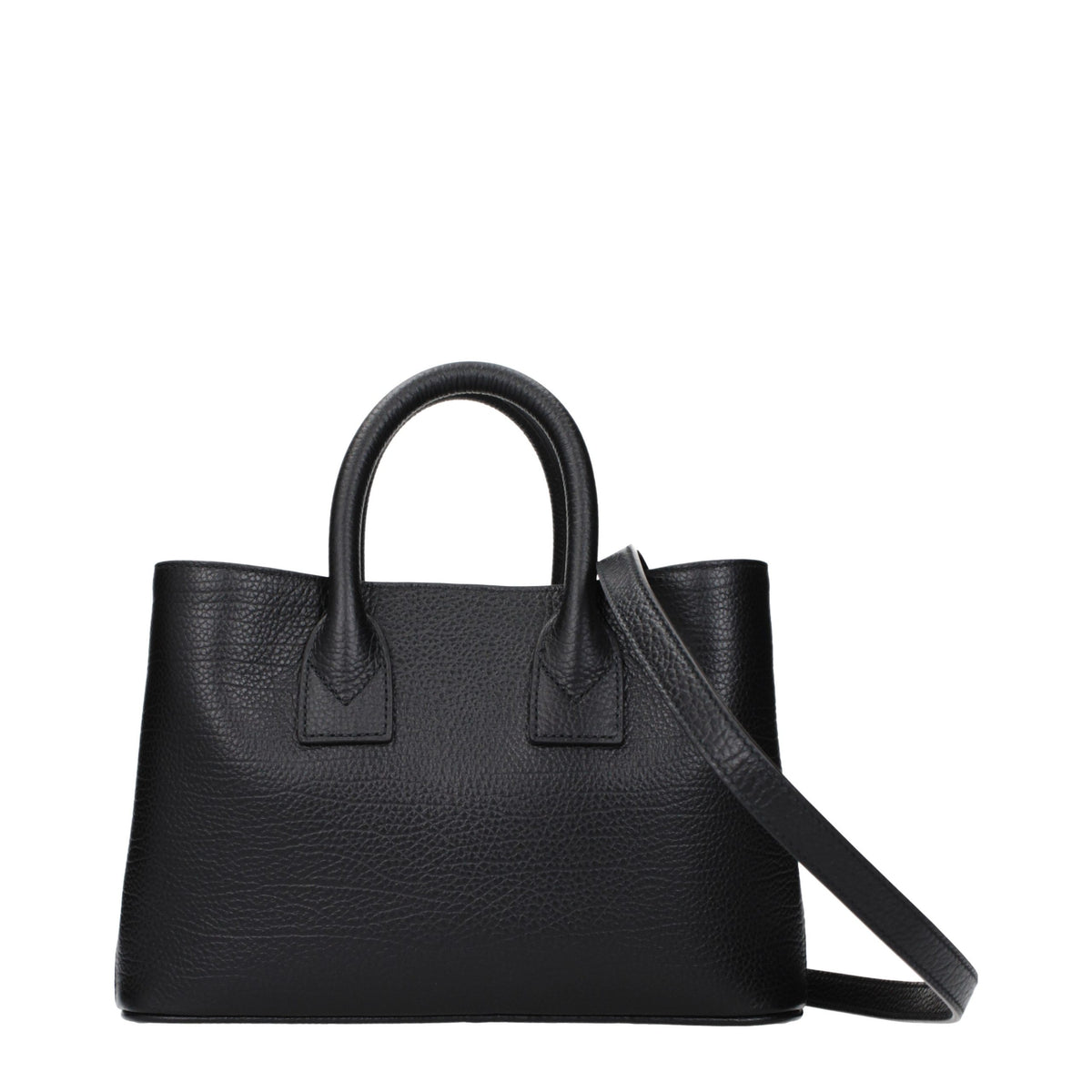 Burberry Geantă de Mână Neagră din Piele