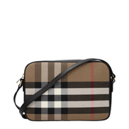 Burberry Geantă Crossbody Bej din Material Textil