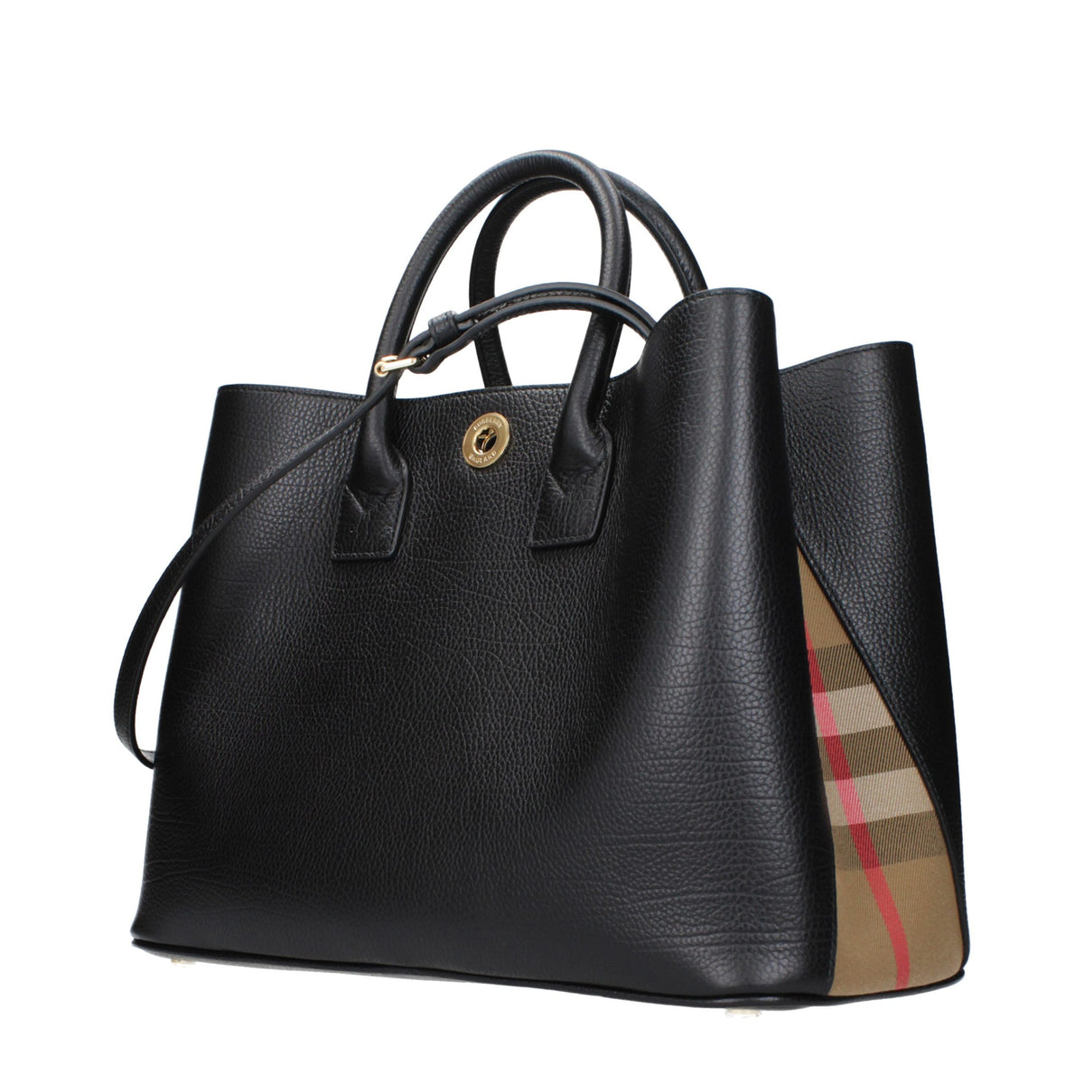 Burberry Geantă de Mână Neagră din Piele