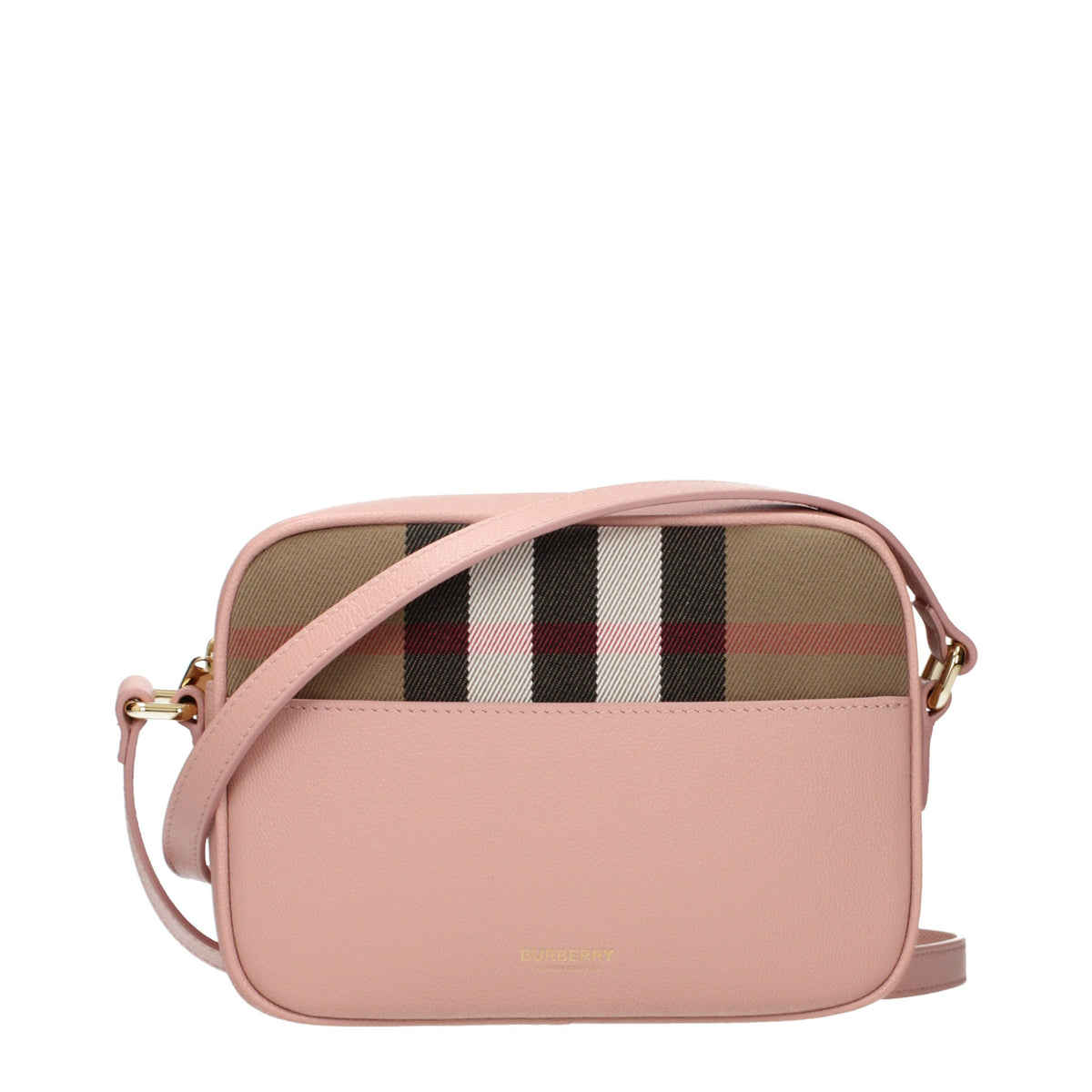 Burberry Geantă Crossbody Roz din Piele