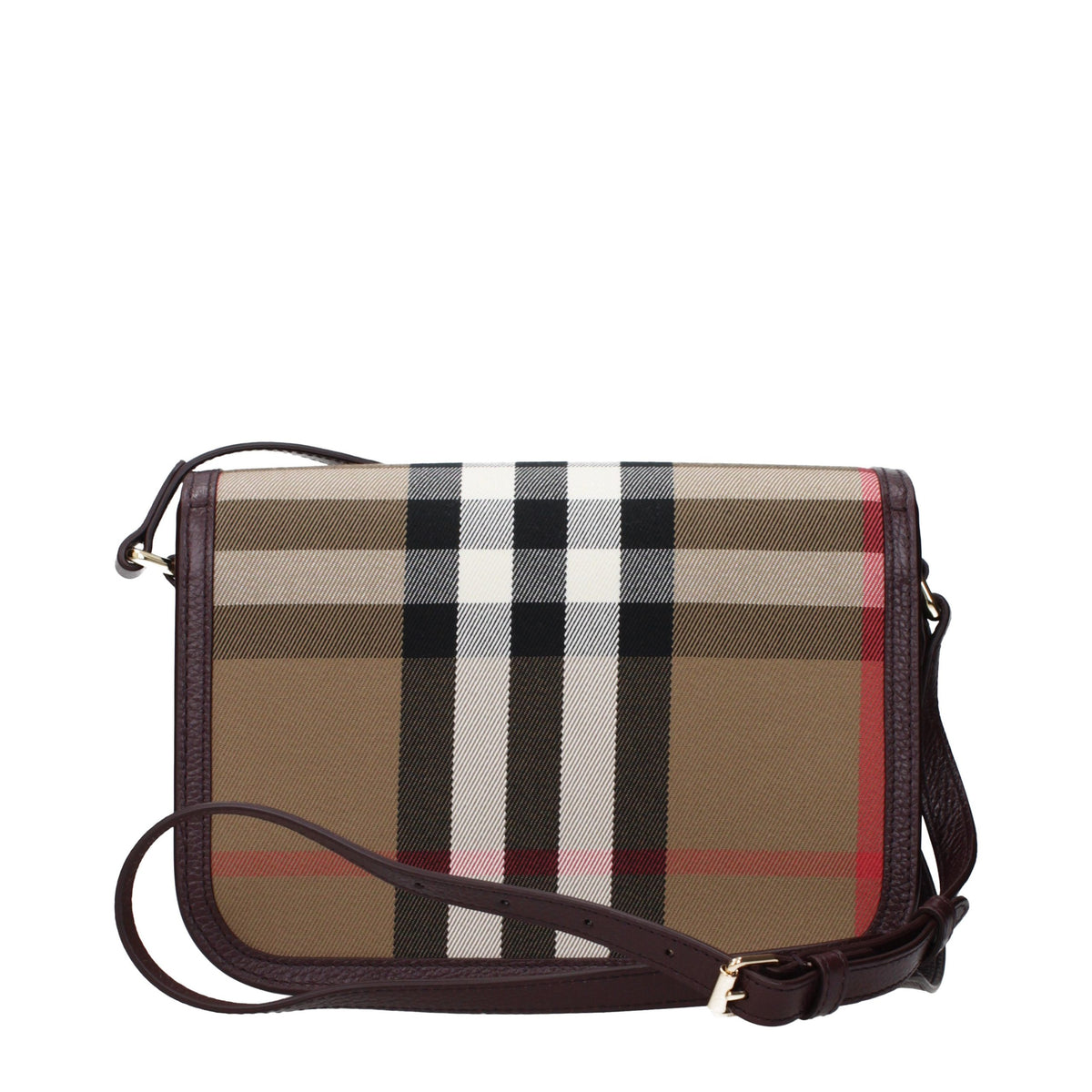 Burberry Brown Fabric Crossbody Bag