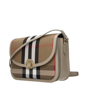Burberry Geantă Crossbody Maro din Material Textil