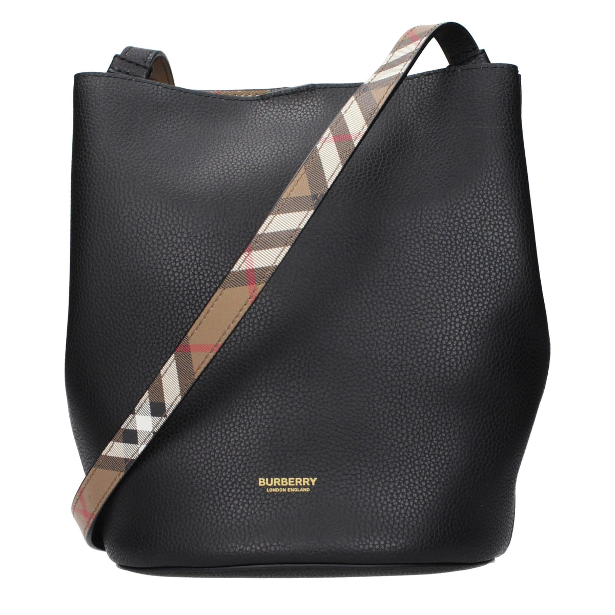 Burberry Geantă Crossbody Neagră din Piele