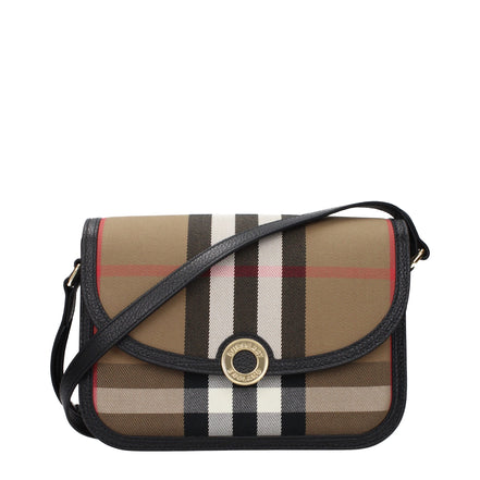 Burberry Geantă Crossbody Maro din Material Textil
