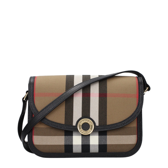 Burberry Geantă Crossbody Maro din Material Textil