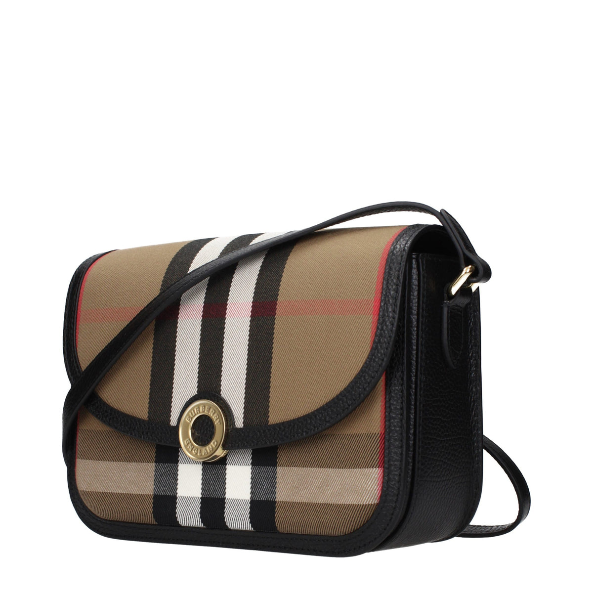 Burberry Geantă Crossbody Maro din Material Textil