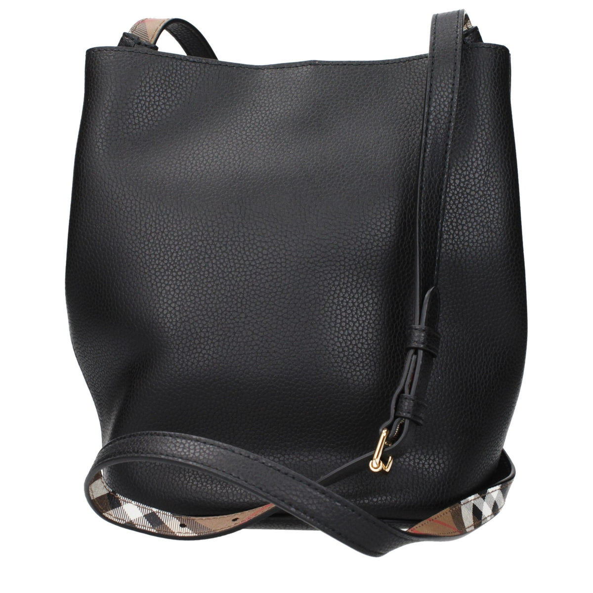 Burberry Geantă Crossbody Neagră din Piele