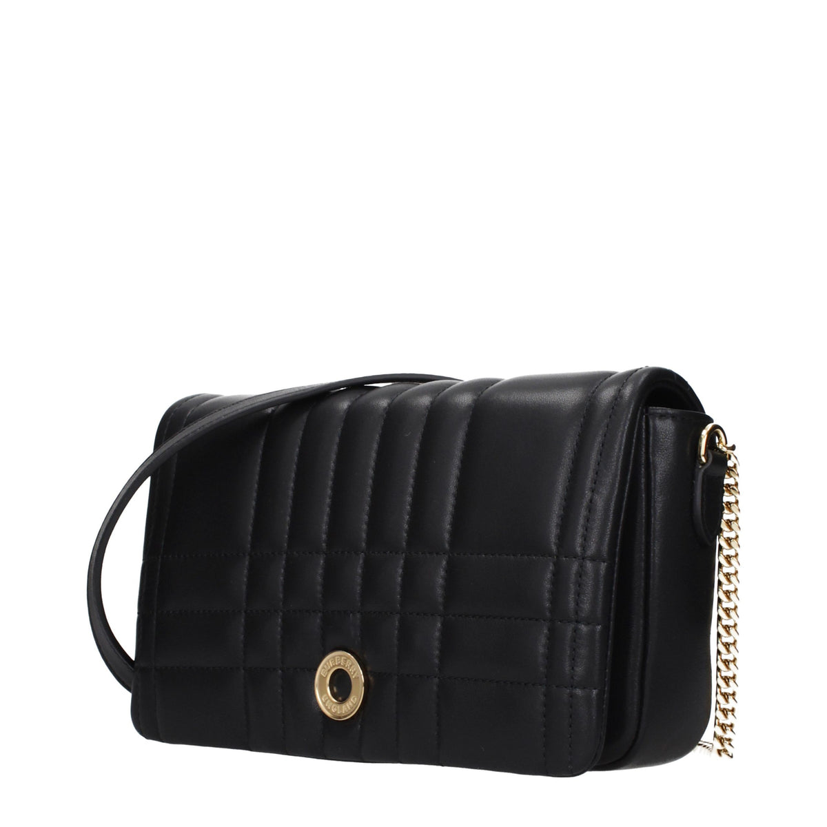Burberry Geantă Crossbody Neagră din Piele