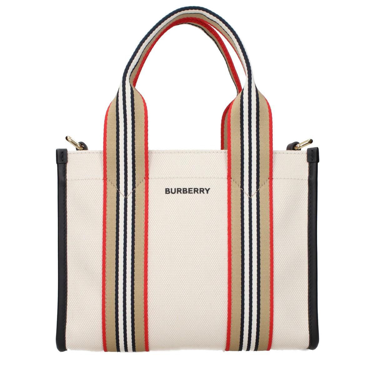 Burberry Geantă de Mână Bej din Material Textil