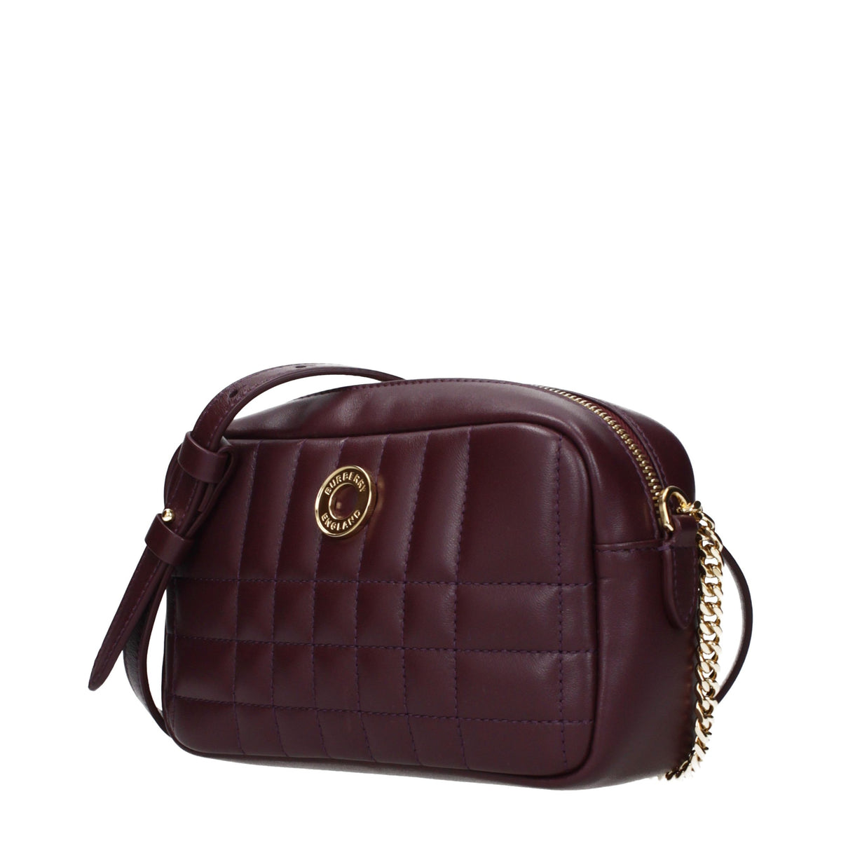 Burberry Geantă Crossbody Roșie din Piele