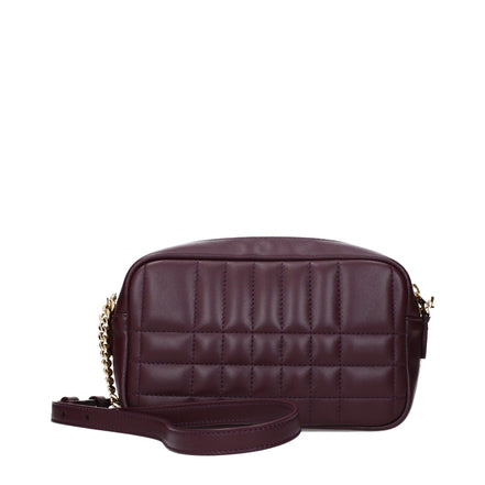 Burberry Geantă Crossbody Roșie din Piele