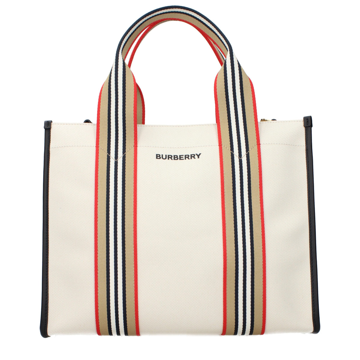Burberry Geantă de Mână Bej din Material Textil