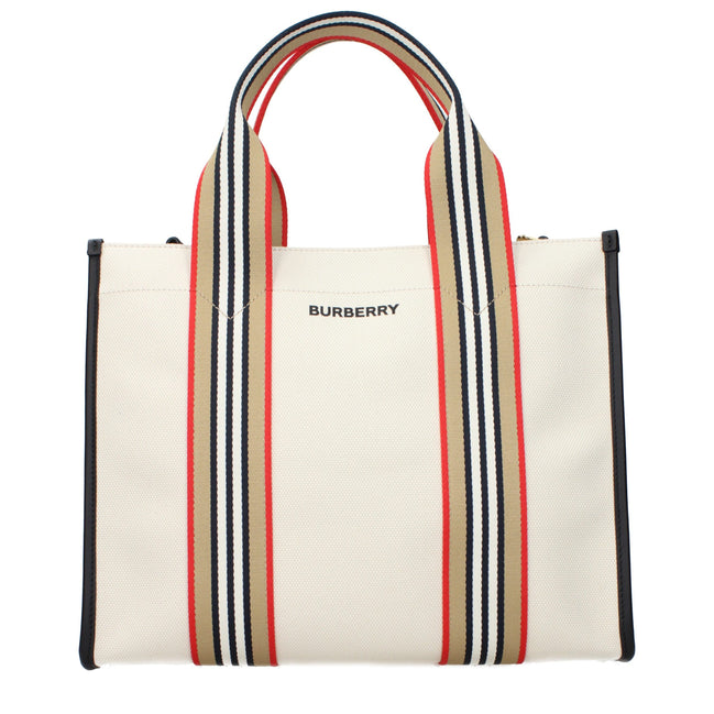 Burberry Geantă de Mână Bej din Material Textil