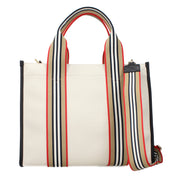 Burberry Geantă de Mână Bej din Material Textil