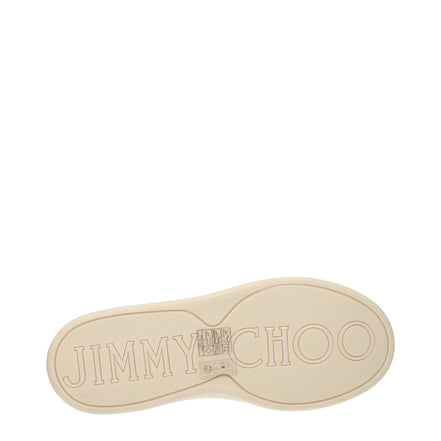 Jimmy Choo Pantofi Sport Bej din Piele (Talpă Joasă)