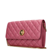 Versace Clutch Roz din Piele