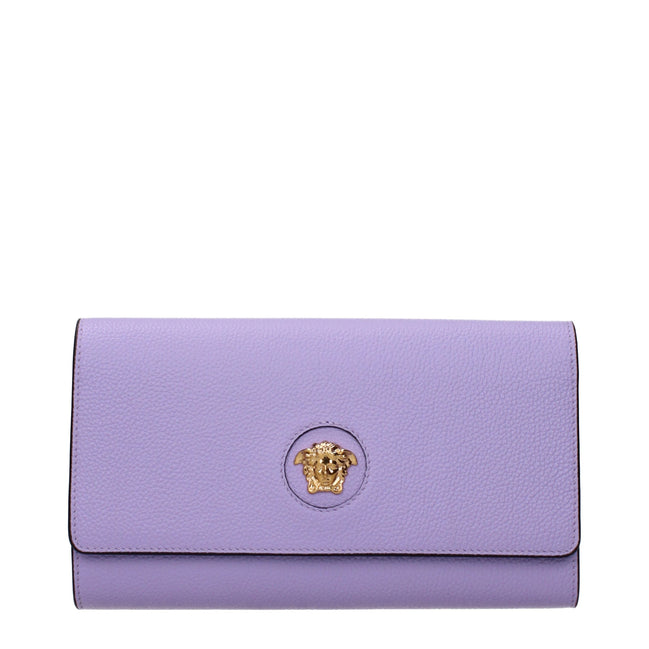 Versace Clutch Violet din Piele