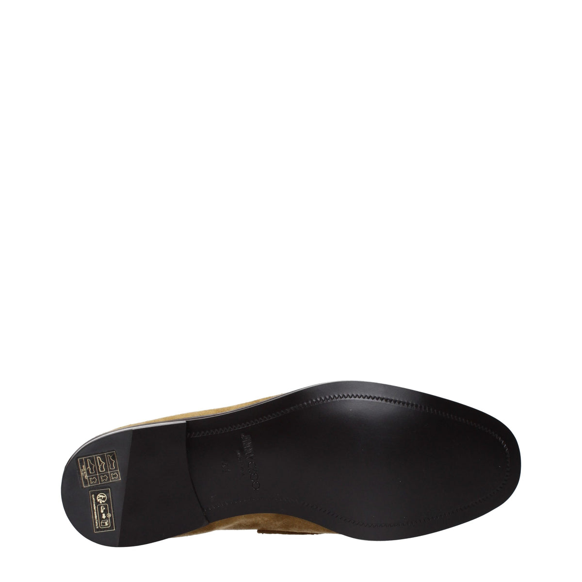 Jimmy Choo Pantofi Loafer Maro din Piele Întoarsă