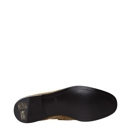 Jimmy Choo Pantofi Loafer Maro din Piele Întoarsă