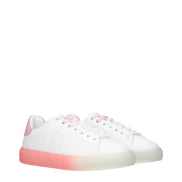 Versace Pantofi Sport Albi din Piele (Talpă Joasă)