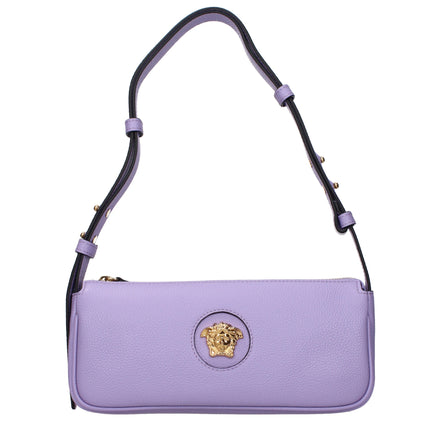 Versace Geantă de Umăr Violet din Piele