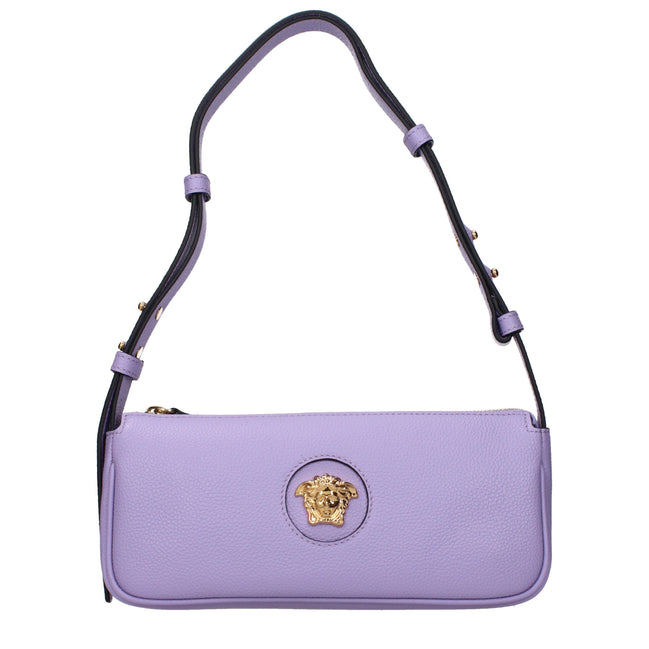 Versace Geantă de Umăr Violet din Piele