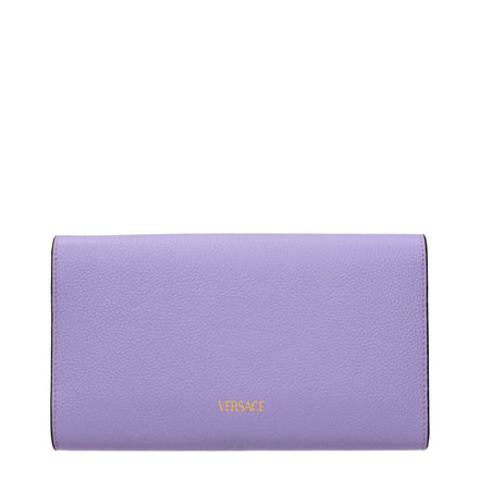 Versace Clutch Violet din Piele