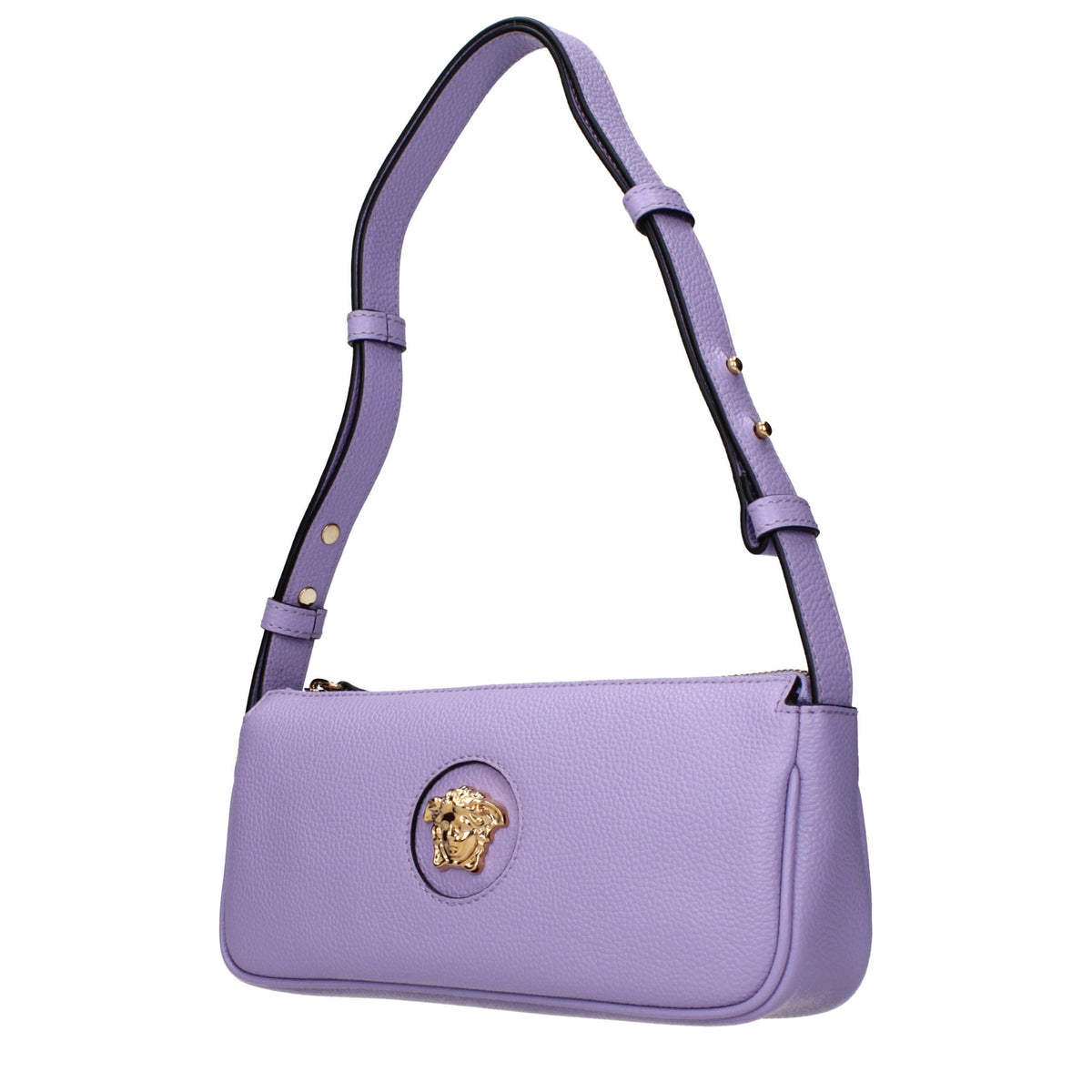 Versace Geantă de Umăr Violet din Piele