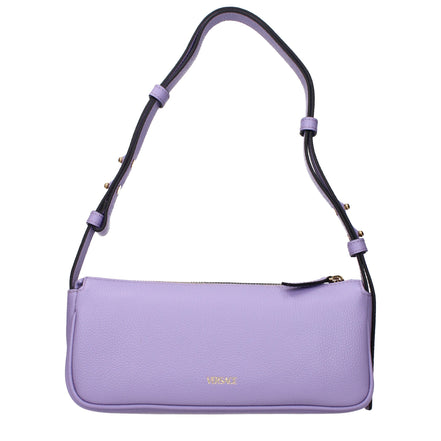 Versace Geantă de Umăr Violet din Piele