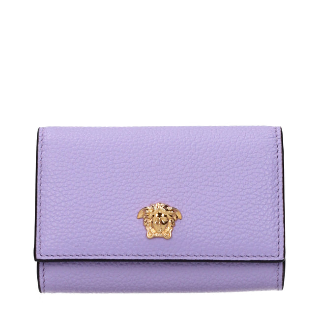 Versace Portmoneu Violet din Piele