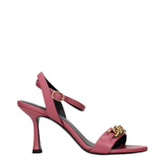 Versace Sandale Roz din Piele cu Toc Stiletto