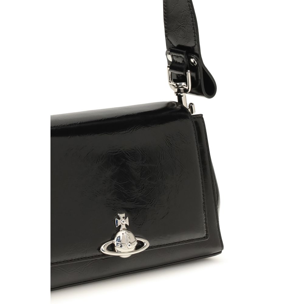 Vivienne Westwood Black Calf Leather Handbag