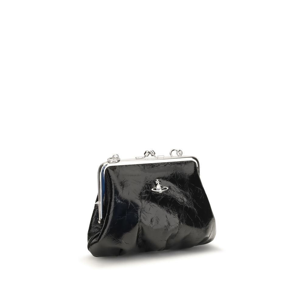 Vivienne Westwood Black Calf Leather Wallet