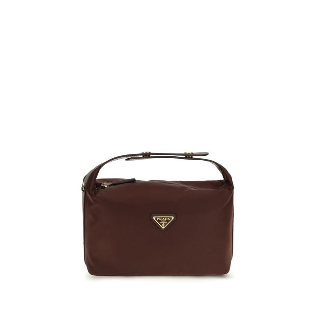 Prada Geantă Bordeaux din Poliamidă Reciclată