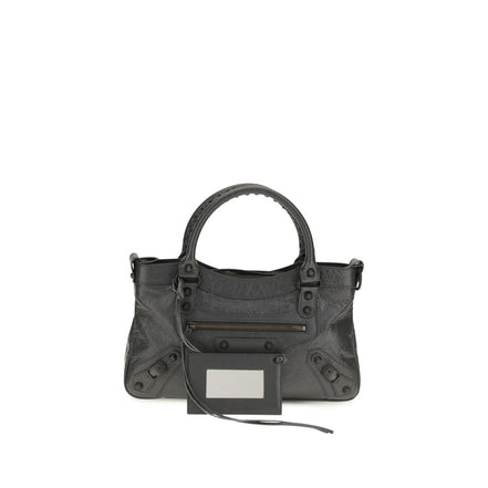 Balenciaga Geantă de Umăr Gri din Piele de Miel