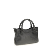 Balenciaga Geantă de Umăr Gri din Piele de Miel
