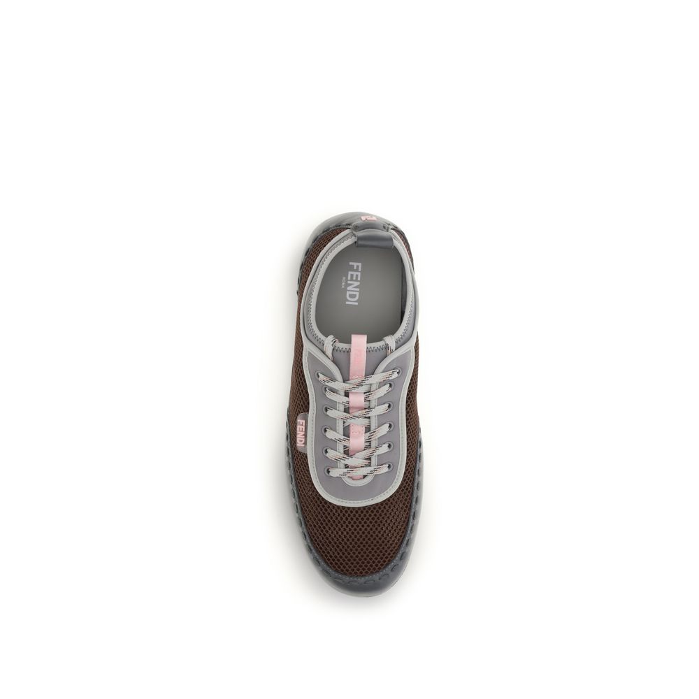 Fendi Pantofi Sport Multicolori din Piele de Vițel