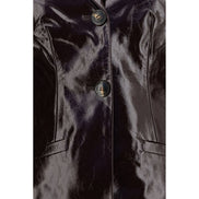 Ganni Bordeaux Polyethylene Full-Length Jacket