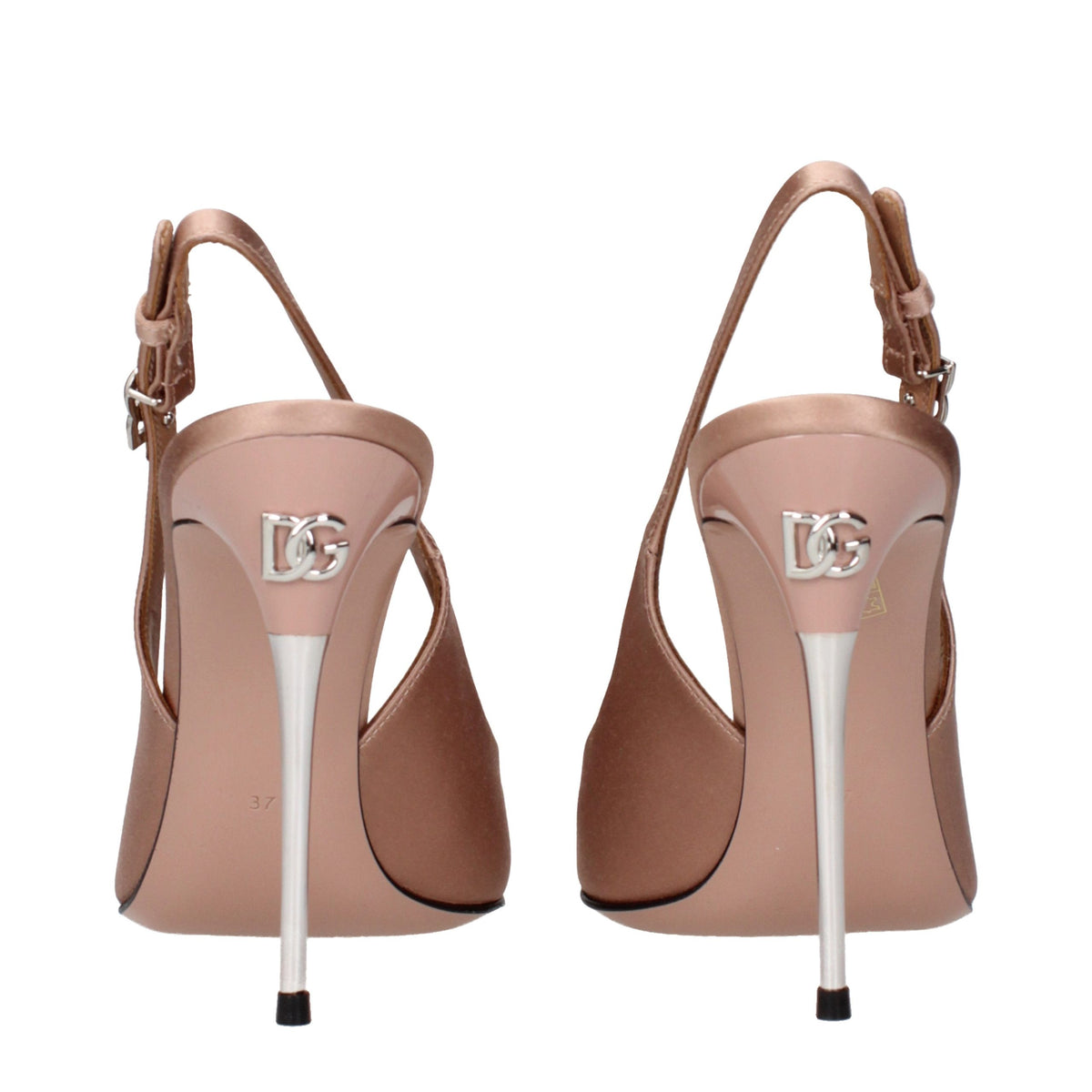 Dolce & Gabbana Pantofi cu Toc Bej din Satin