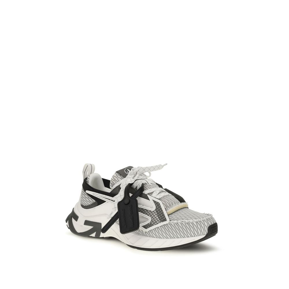 Off-White Pantofi Sport Multicolori din Material Textil