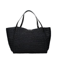 Tom Ford Black Raffia Shoulder Bag