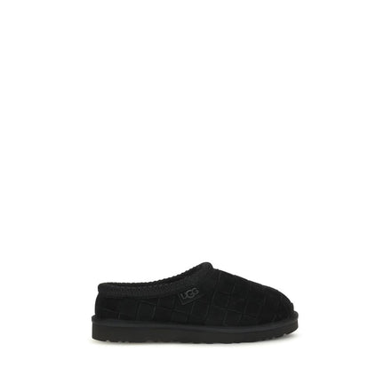 UGG Black Suede Leather Mules