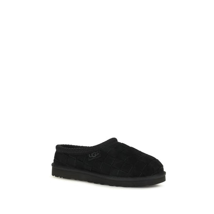 UGG Black Suede Leather Mules