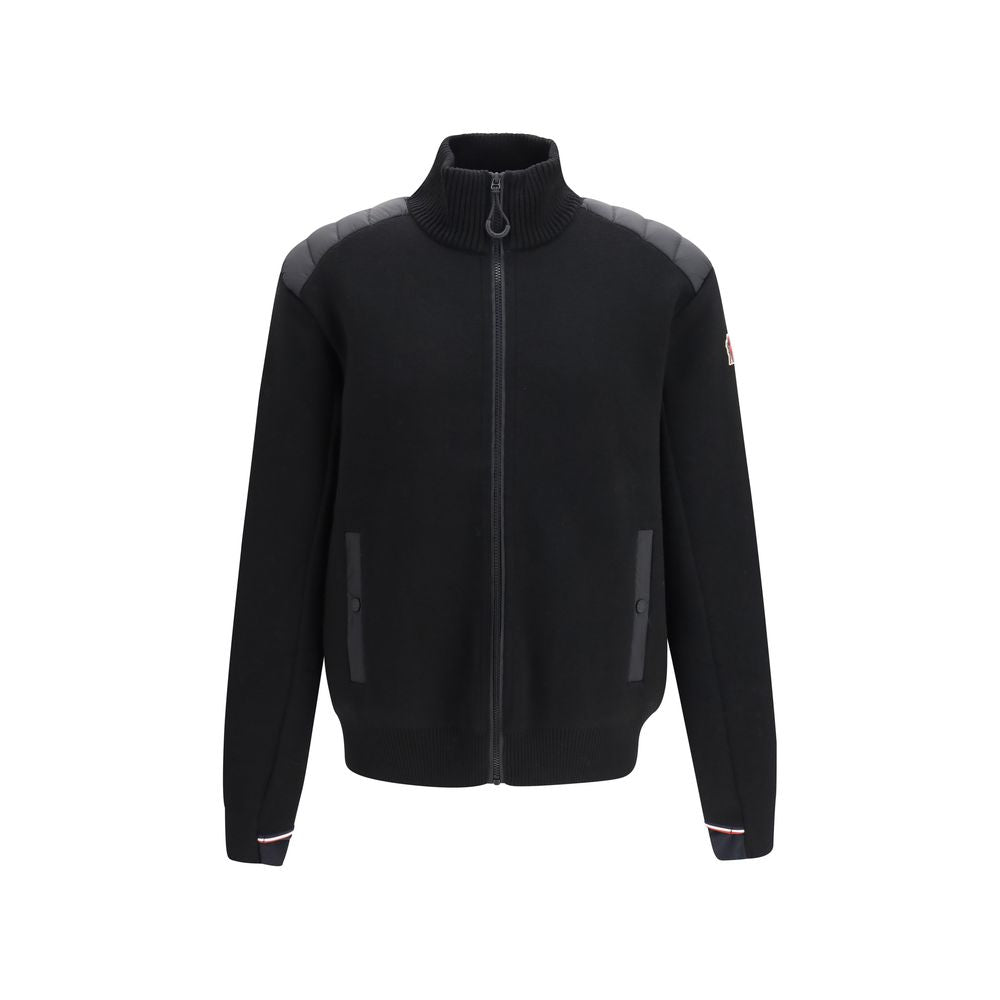 Moncler Grenoble Cardigan Negru din Lână