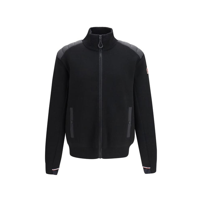 Moncler Grenoble Cardigan Negru din Lână