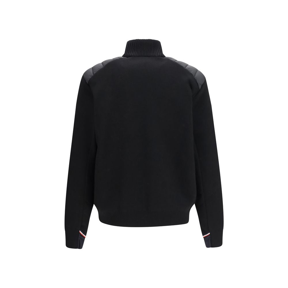Moncler Grenoble Cardigan Negru din Lână