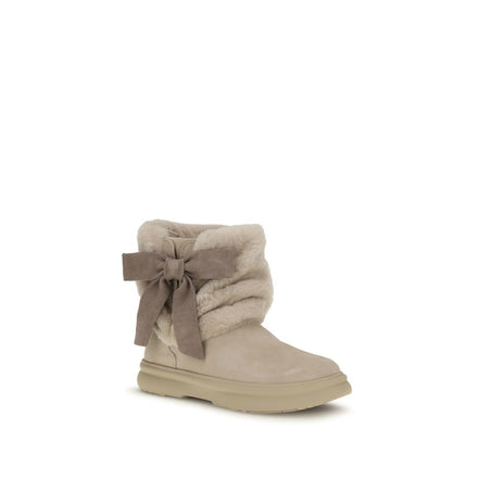 UGG Ghete Bej din Piele Întoarsă